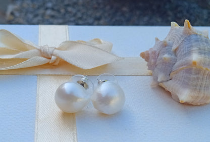 Majesty Pearl – Výrazné náušnice s pravými 14mm perlami