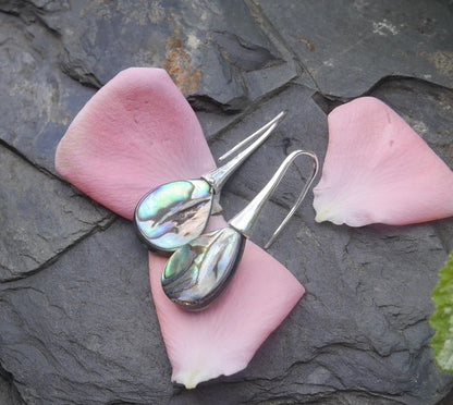 Elegantní náušnice z perleti Abalone Shell