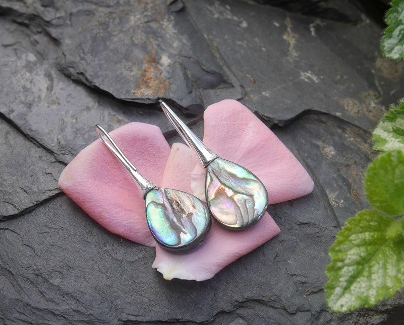 Elegantní náušnice z perleti Abalone Shell