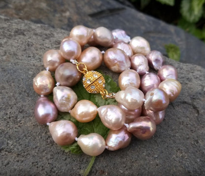 Náhrdelník z vzácných perel Jižního Pacifiku, 48 cm