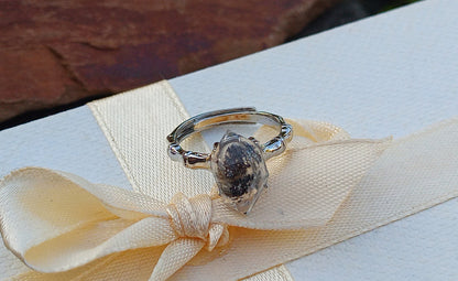 Prsten „Crystal Energy“ s Herkimerským diamantem – Chirurgická ocel