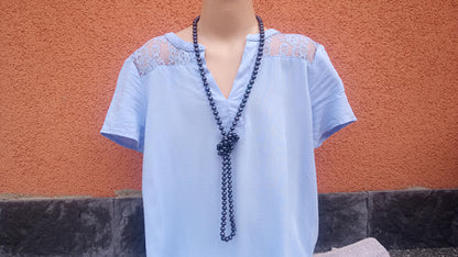 Luxusní náhrdelník z Tahitských perel „Black Orchid“ – 123 cm