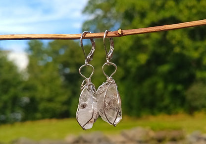 Záře čistého světla: Náušnice s herkimerskými diamanty