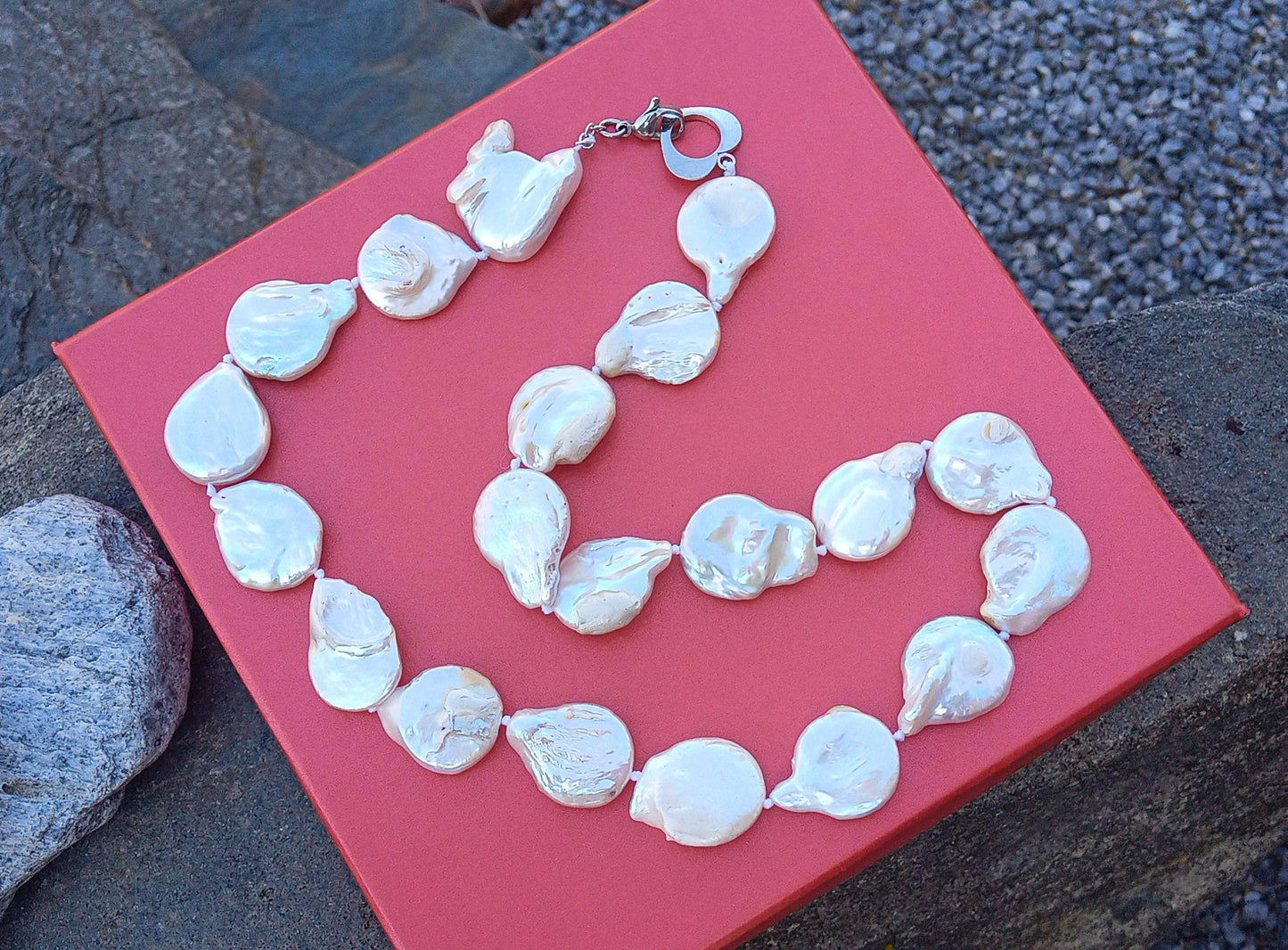 🐚 Perlový klenot: Náhrdelník z barokních jihomořských perel