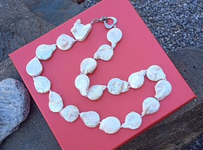 🐚 Perlový klenot: Náhrdelník z barokních jihomořských perel