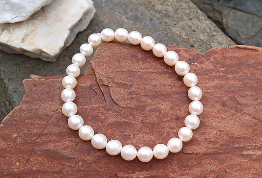 Luxusní pružný náramek: Jihomořské perly AAAA kvality