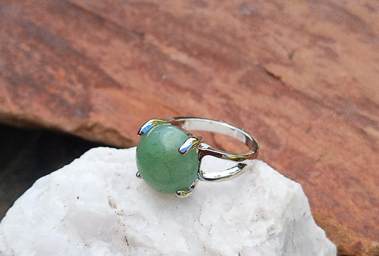 Svěžest přírody: Prsten s pravým avanturínem